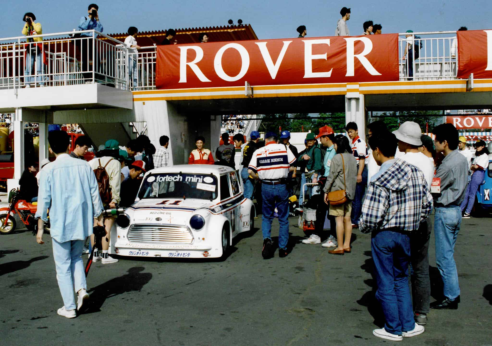 Fortech Mini always attracted a crowd of polite Japanese fans, especially when SCCA decals were given away