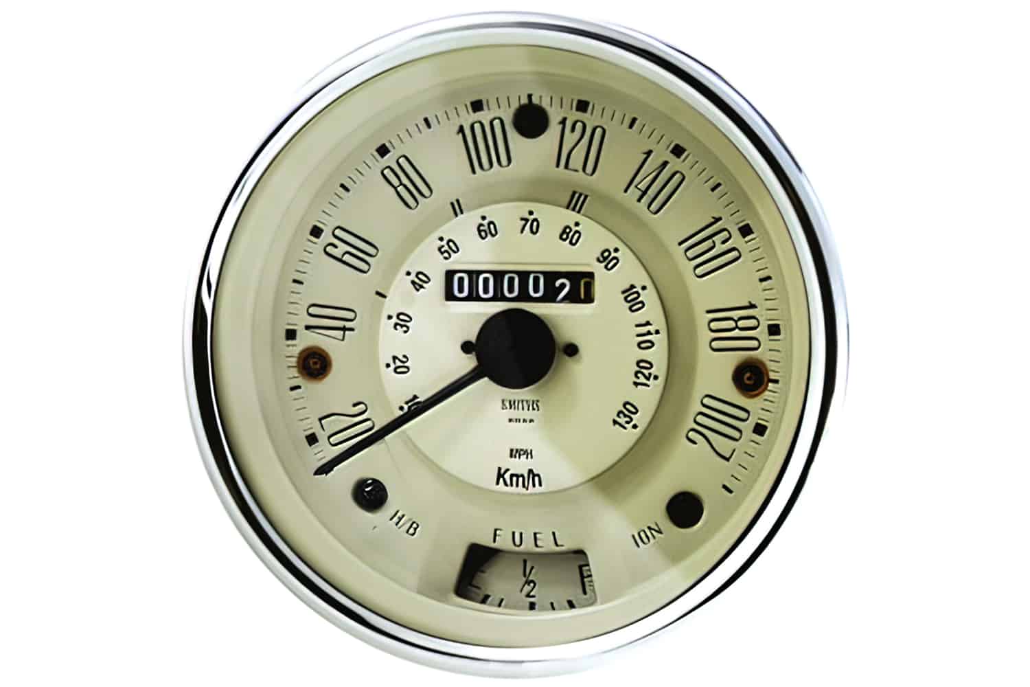 Speedometer, Cooper S, 200kph, Smiths, Magnolia (13H4444MG)