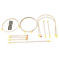 Brake Pipe Kit, LHD &quot;Wet&quot; Suspension (GL5001) GL5001, classic mini brake line replacement left hand drive hydrolastic hydroelastic gl5001