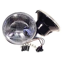 Headlamp assembly, Wipac H4 Quadoptic w/ Pilot, Pair (S4699B)