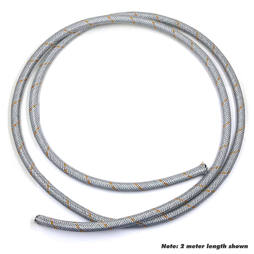 Stainless Steel Braided Rubber Fuel Hose, 1 Meter, 1/4'' (SIE0255)