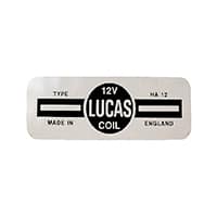 Decal, Lucas HA12 Coil (SMI0176)